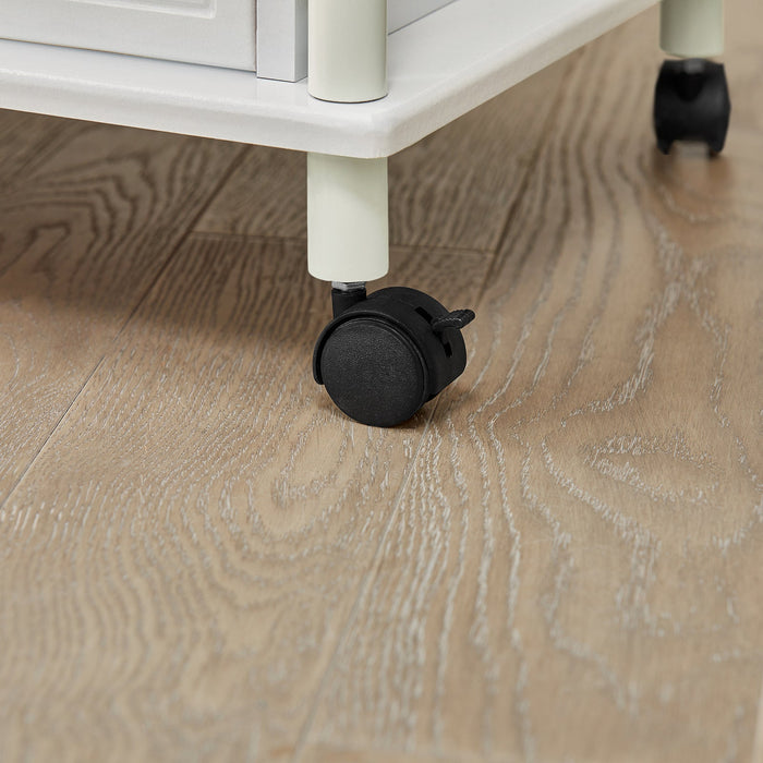 Mensole per Forno a microonde, Carrello da cucina, armadietto cucina Bianco FRG12-W