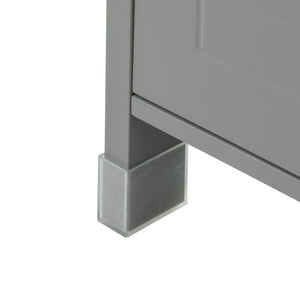 Mobile Bagno Colonna mobiletto Bagno salvaspazio Grigio L30*P30*A90 cm Grigio Scuro FRG127-SG