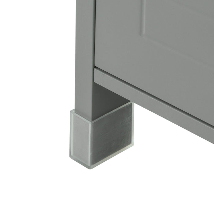 Mobile Bagno Colonna mobiletto Bagno salvaspazio Grigio L30*P30*A90 cm Grigio Scuro FRG127-SG