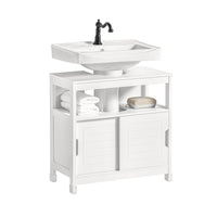 Mobile Sottolavabo Per Bagno con Poggiapiedi Sottolavabo Bagno Mobile Bagno Sottolavabo Bianco FRG128-II-W
