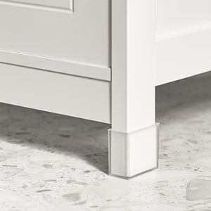 Mobile Sottolavabo Per Bagno con Poggiapiedi Sottolavabo Bagno Mobile Bagno Sottolavabo Bianco FRG128-II-W