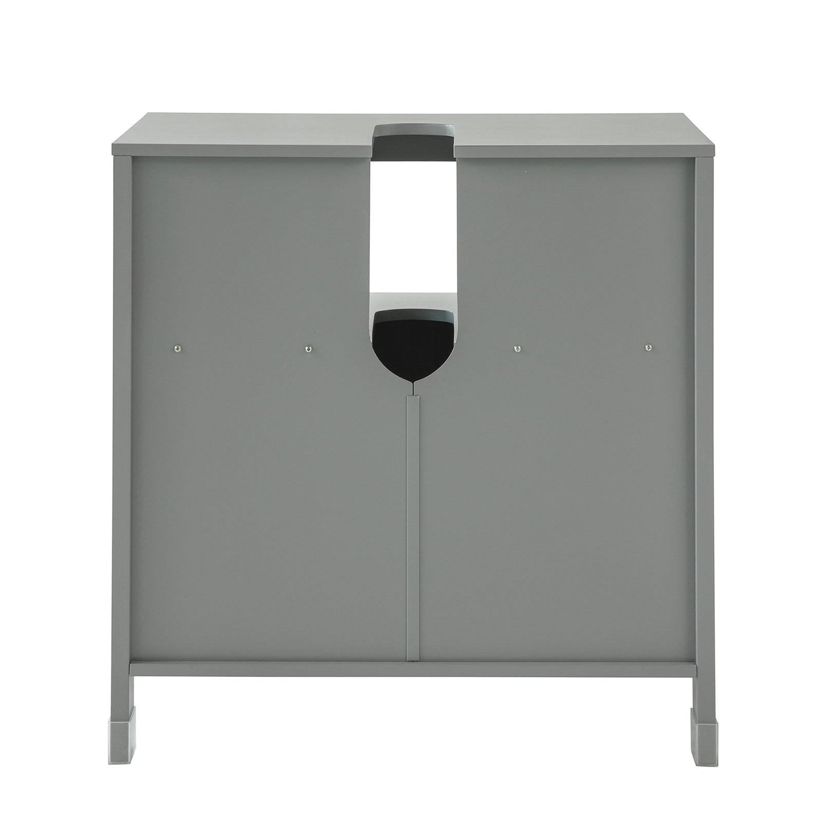 Mobile Sottolavabo Per Bagno con Poggiapiedi Sottolavabo Bagno Mobile Bagno Sottolavabo Grigio Scuro FRG128-SG