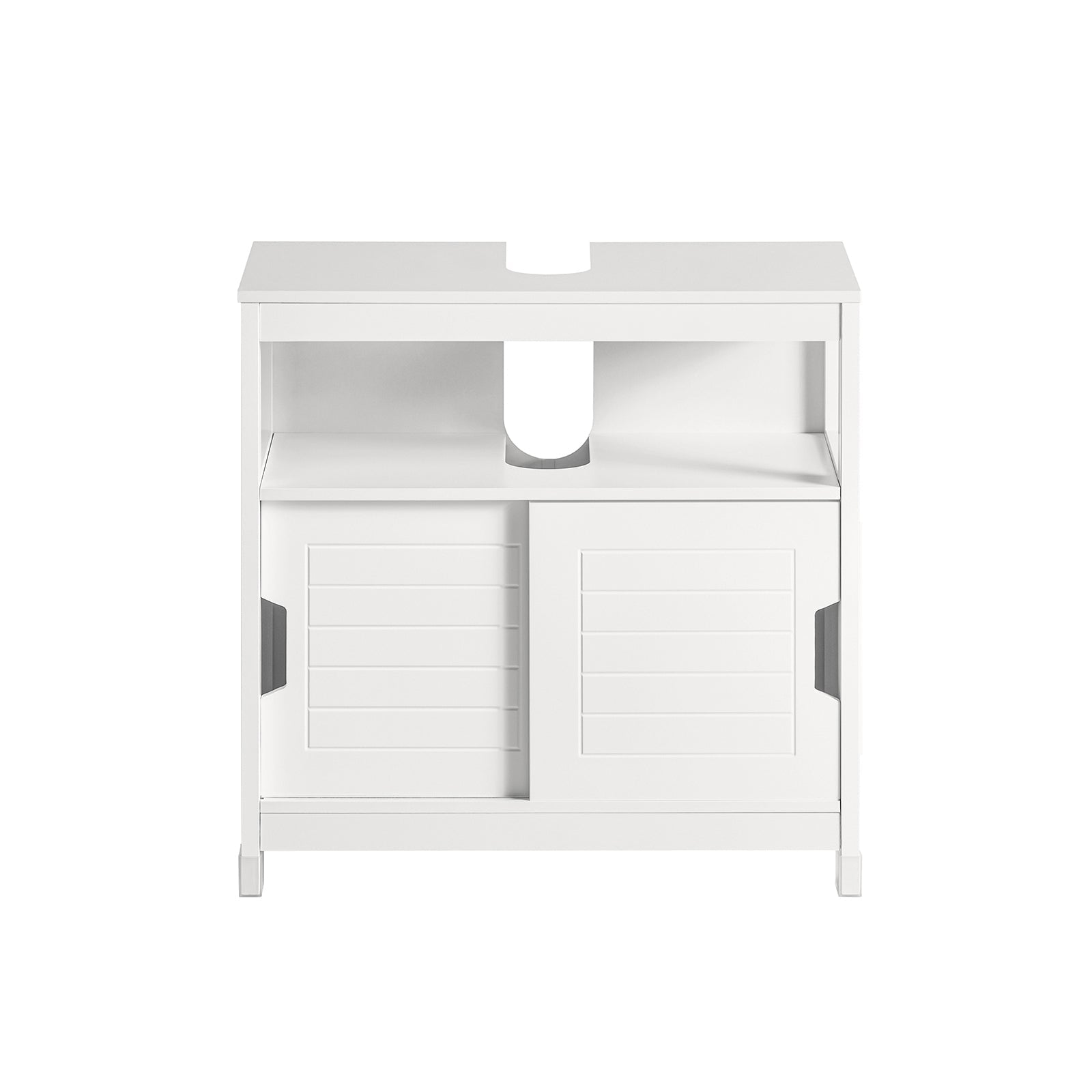 Mobile Sottolavabo Per Bagno con Poggiapiedi Sottolavabo Bagno Mobile Bagno Sottolavabo Bianco FRG128-W