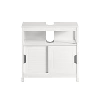 Mobile Sottolavabo Per Bagno con Poggiapiedi Sottolavabo Bagno Mobile Bagno Sottolavabo Bianco FRG128-W