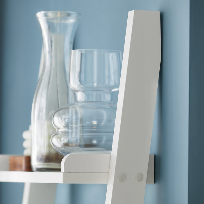 Scaffale a scala,Librerie, Scaffale da angolo Bianco FRG17-W