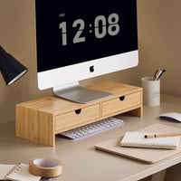 supporto monitor pc da scrivania con due cassetti FRG198-N