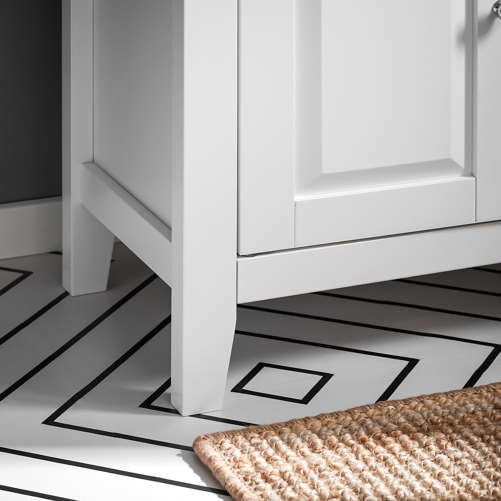 Mobiletto Bagno Colonna Bagno Cassettiera Bagno Bianco Con Cassetti Frg202-W