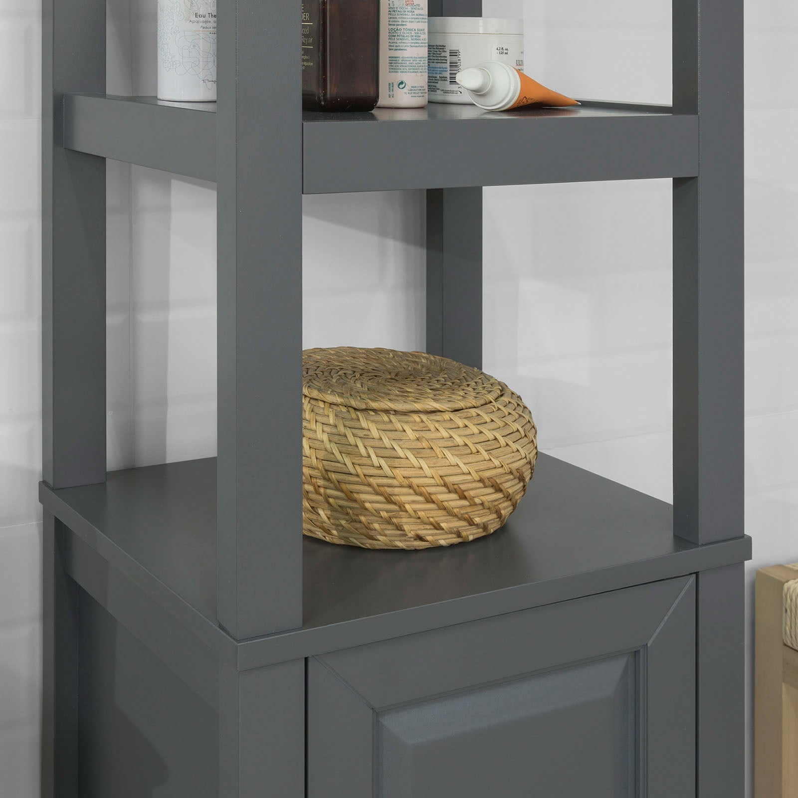 Set di Mobili da Bagno Grigio Colonna FRG205-DG