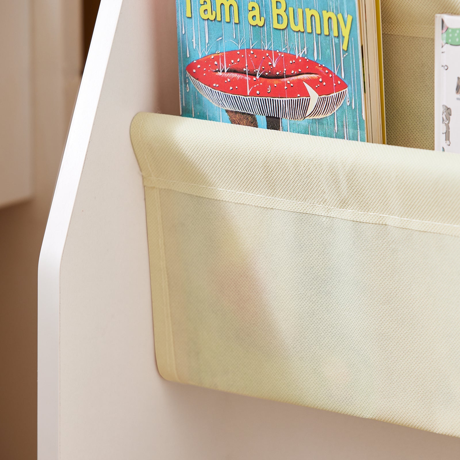 Libreria,Portariviste a terra, scaffale per riviste, 4 scomparti, 62x30x71cm FRG225-W