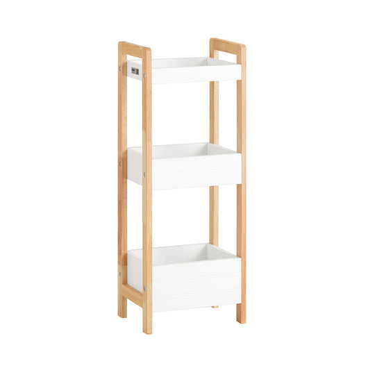 biancheria bagno cesta bagno cesta biancheria Scaffale Bagno cesta scaffale mobili bagno salvaspazio bianco FRG226-WN