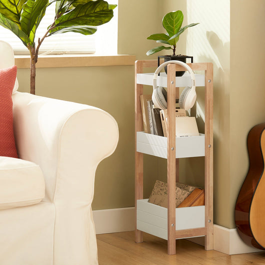 biancheria bagno cesta bagno cesta biancheria Scaffale Bagno cesta scaffale mobili bagno salvaspazio bianco FRG226-WN