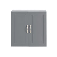 Armadietto pensile da bagno Mobile da parete per il cucina 2 ante 60x30x30cm Grigio FRG231-DG
