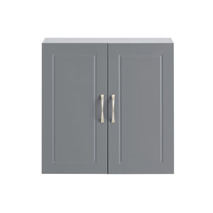 Armadietto pensile da bagno Mobile da parete per il cucina 2 ante 60x30x30cm Grigio FRG231-DG