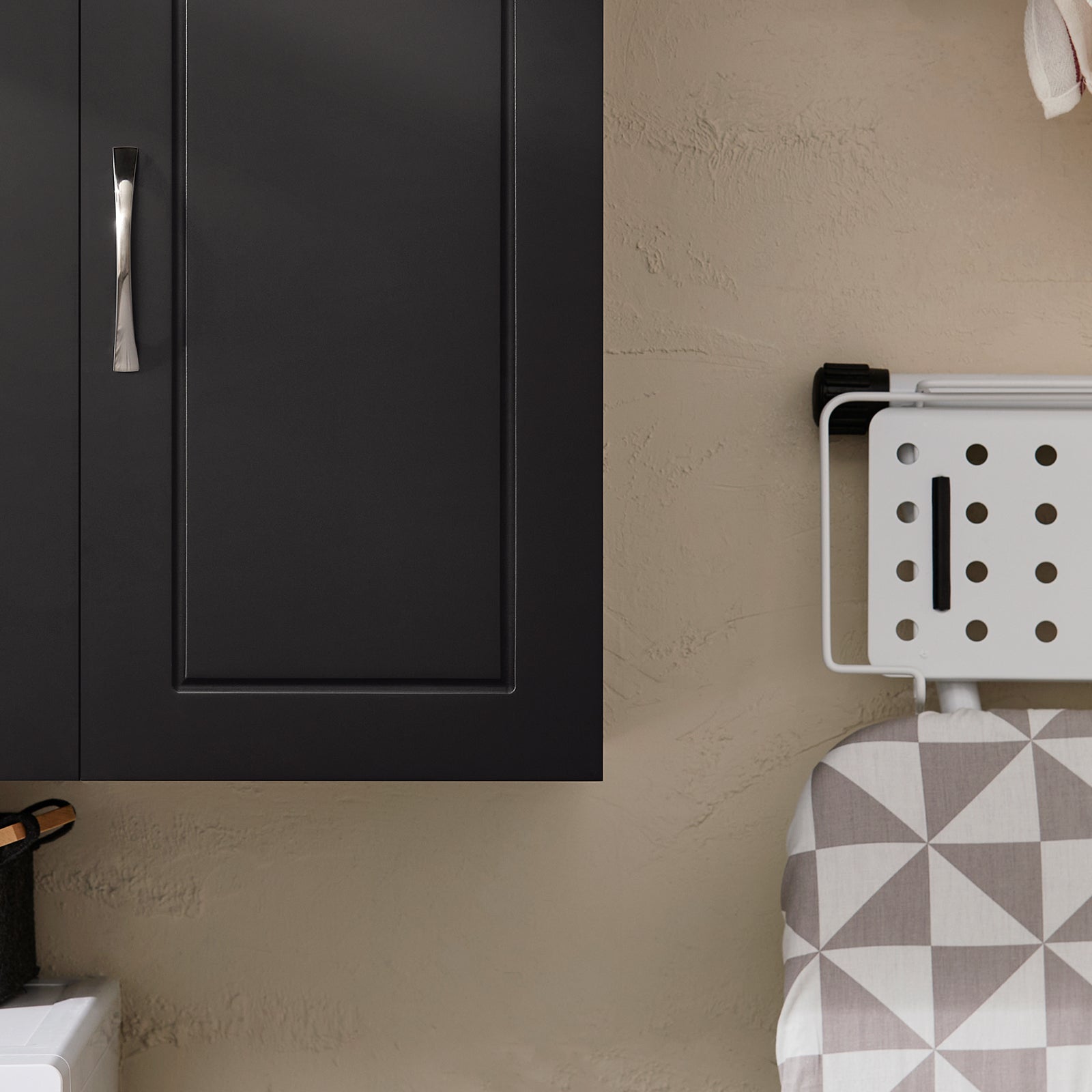 Armadietto pensile da bagno Mobile da parete per il cucina 3 ante 90x30x60cm Nero FRG231-L-SCH