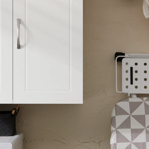 Armadietto pensile da bagno Mobile da parete per il cucina 3 ante 90x30x60cm Bianco FRG231-L-W