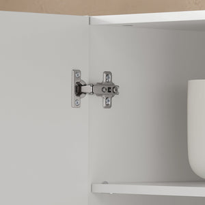Armadietto pensile da bagno Mobile da parete per il cucina 3 ante 90x30x60cm Bianco FRG231-L-W