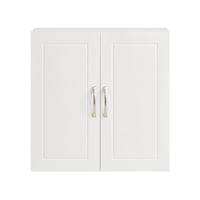 Armadietto pensile da bagno Mobile da parete per il cucina 2 ante 60x30x30cm Bianco FRG231-W