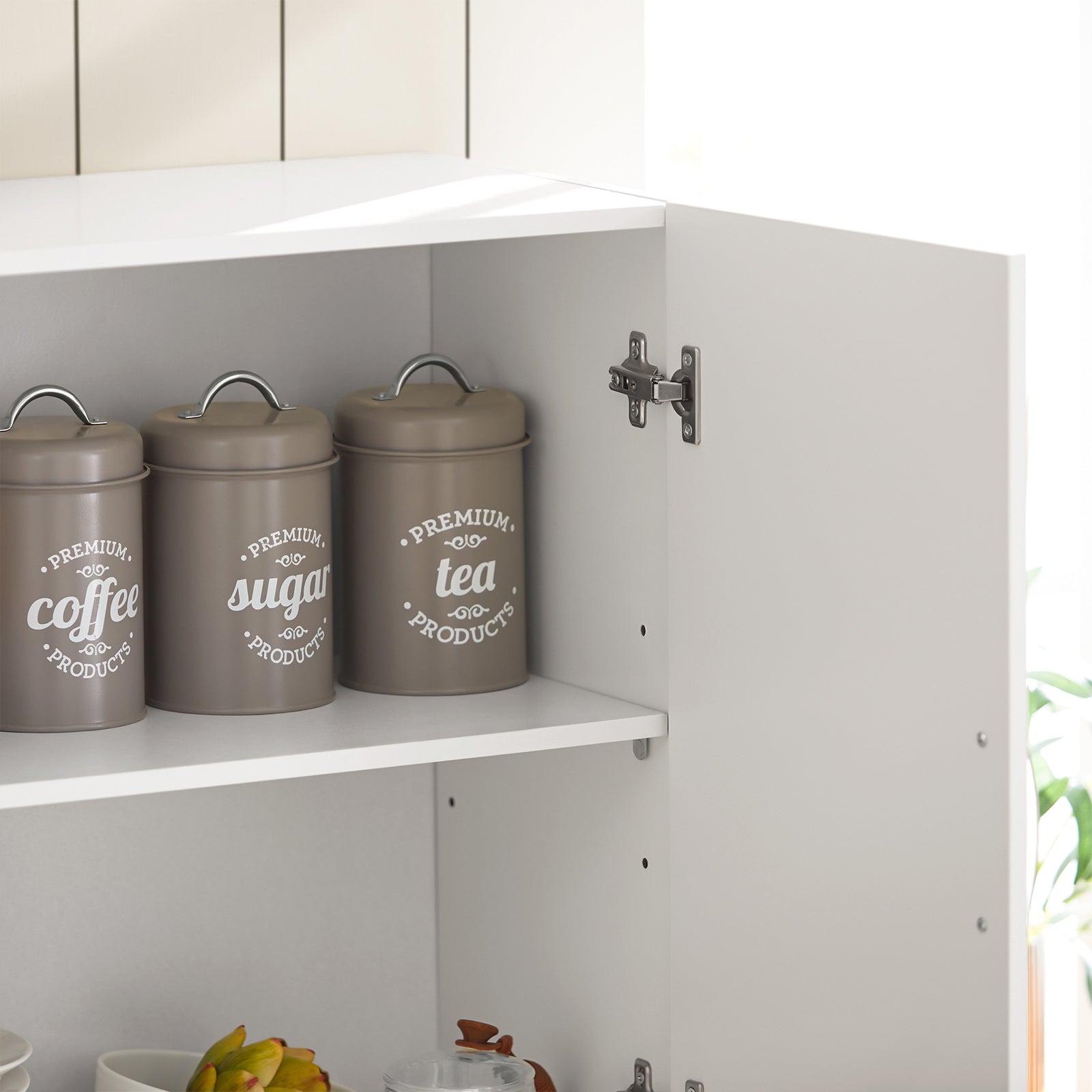 Armadietto pensile da bagno Mobile da parete per il cucina 2 ante 60x30x30cm Bianco FRG231-W