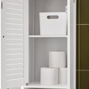 mobile a colonna bagno salvaspazio Bianco Con Cassetti Bianco-Naturale L32*A170*P30 cm, FRG236-WN