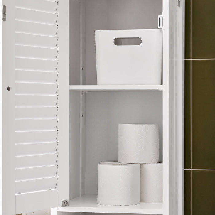 mobile a colonna bagno salvaspazio Bianco Con Cassetti Bianco-Naturale L32*A170*P30 cm, FRG236-WN
