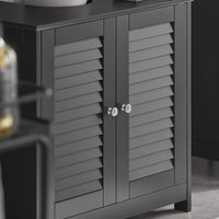 Mobiletto Bagno Cassettiera Bagno Armadietto Bagno Mobile Sottolavabo per Bagno Grigio FRG237-II-DG SoBuy