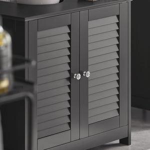 Mobiletto Bagno Cassettiera Bagno Armadietto Bagno Mobile Sottolavabo per Bagno Grigio FRG237-II-DG SoBuy