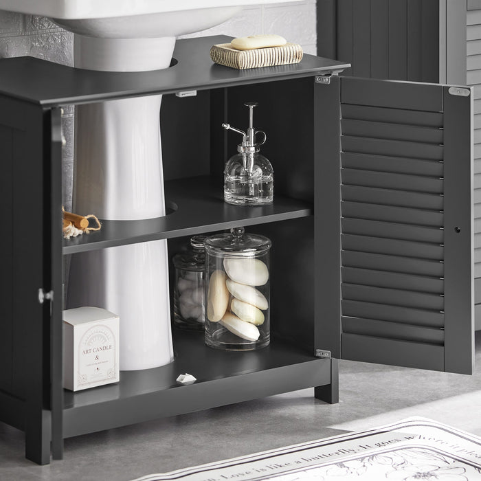 Mobiletto Bagno Cassettiera Bagno Armadietto Bagno Mobile Sottolavabo per Bagno Grigio FRG237-II-DG SoBuy