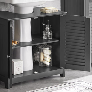 Mobiletto Bagno Cassettiera Bagno Armadietto Bagno Mobile Sottolavabo per Bagno Grigio FRG237-II-DG SoBuy