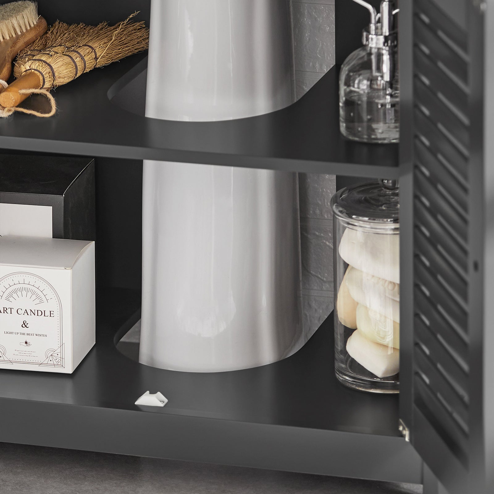 Mobiletto Bagno Cassettiera Bagno Armadietto Bagno Mobile Sottolavabo per Bagno Grigio FRG237-II-DG SoBuy