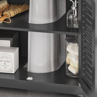 Mobiletto Bagno Cassettiera Bagno Armadietto Bagno Mobile Sottolavabo per Bagno Grigio FRG237-II-DG SoBuy