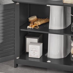 Mobiletto Bagno Cassettiera Bagno Armadietto Bagno Mobile Sottolavabo per Bagno Grigio FRG237-II-DG SoBuy