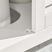 Mobiletto Bagno Cassettiera Bagno Armadietto Bagno Mobile Sottolavabo per Bagno Bianco FRG237-II-W SoBuy