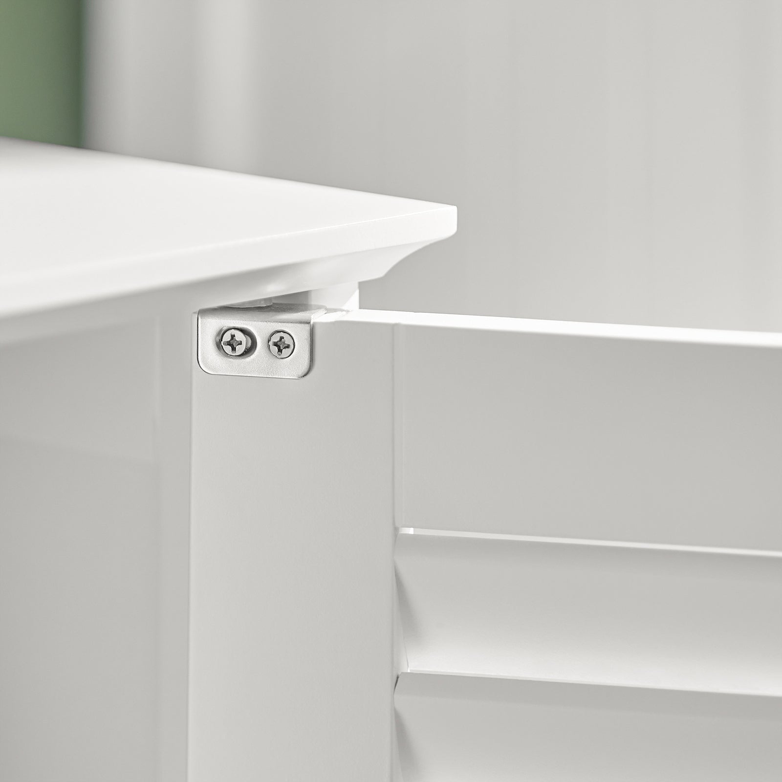 Mobiletto Bagno Cassettiera Bagno Armadietto Bagno Mobile Sottolavabo per Bagno Bianco FRG237-W