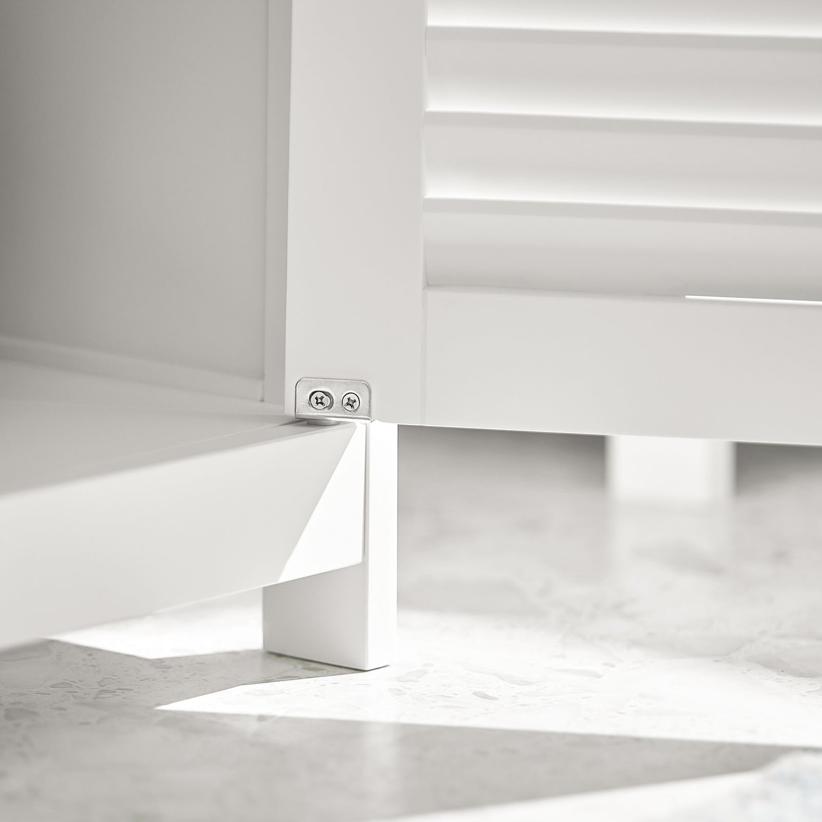 Mobiletto Bagno Cassettiera Bagno Armadietto Bagno Mobile Sottolavabo per Bagno Bianco FRG237-W