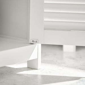 Mobiletto Bagno Cassettiera Bagno Armadietto Bagno Mobile Sottolavabo per Bagno Bianco FRG237-W