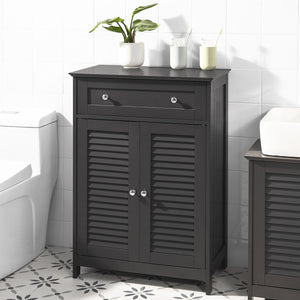 Mobiletto Bagno Colonna Bagno Cassettiera Bagno Con Cassetti Grigio FRG238-DG