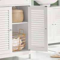 Mobiletto Bagno Colonna Bagno Cassettiera Bagno Con Cassetti Bianco FRG238-W