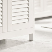 Mobiletto Bagno Colonna Bagno Cassettiera Bagno Con Cassetti Bianco FRG238-W