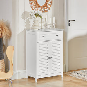 Mobiletto Bagno Colonna Bagno Cassettiera Bagno Con Cassetti Bianco FRG238-W