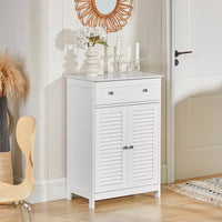 Mobiletto Bagno Colonna Bagno Cassettiera Bagno Con Cassetti Bianco FRG238-W