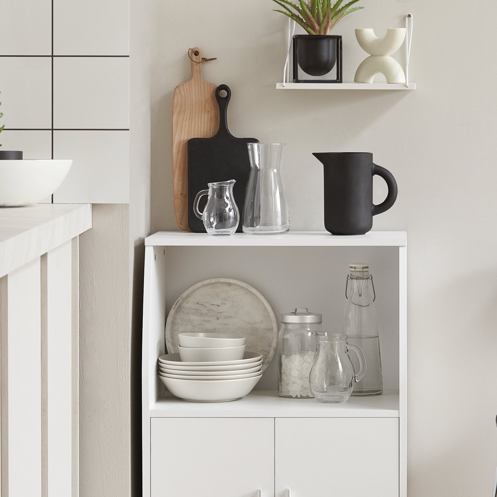 Mobiletto per Forno a microonde,Carrello da cucina,credenza,FRG241-W