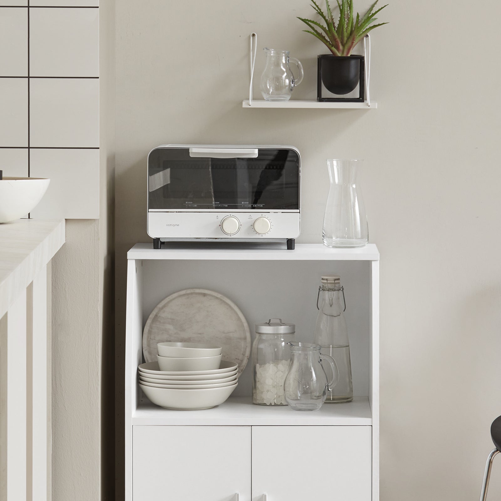 Mobiletto per Forno a microonde,Carrello da cucina,credenza,FRG241-W