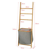 FRG263-N, Scaffale Scala con portabiancheria salvaspazio,organizzare la bagno,impermeabile