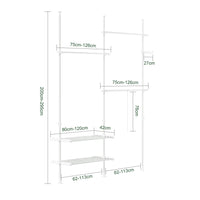 SoBuy Cabina armadio 195x42x295cm FRG34-II-W