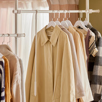 Cabina Armadio Guardaroba Componibile Appendiabiti Bianco FRG34-W