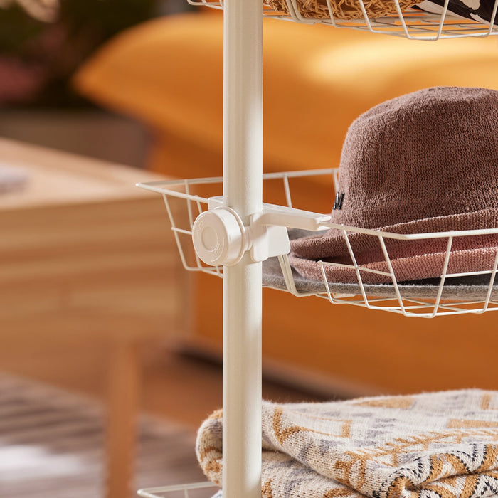 Cabina Armadio Guardaroba Componibile Appendiabiti Bianco FRG34-W