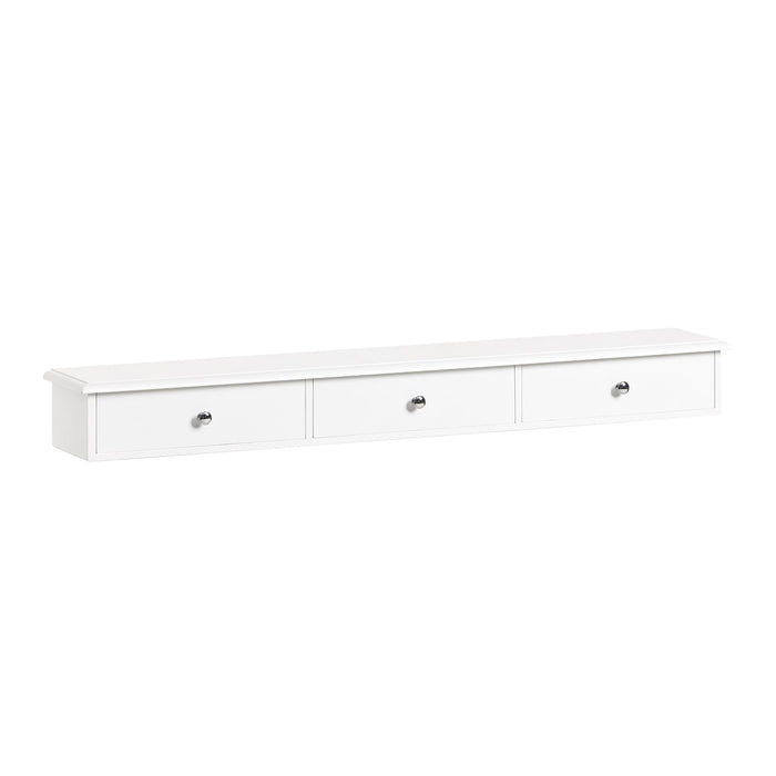 Consolle Con 3 Cassetti Libreria Scaffale A Scala Libreria A Scala Bianco FRG43-L-W SoBuy