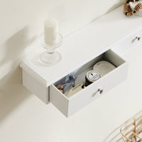 Consolle Con 3 Cassetti Libreria Scaffale A Scala Libreria A Scala Bianco FRG43-L-W SoBuy