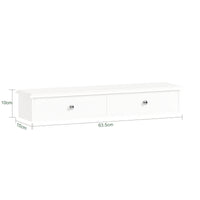 SoBuy FRG43-W Mensola con cassetti, Libreria, porta gioielli a chiavi,bianco