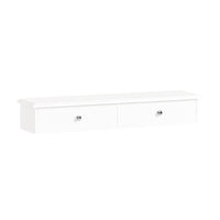 SoBuy FRG43-W Mensola con cassetti, Libreria, porta gioielli a chiavi,bianco
